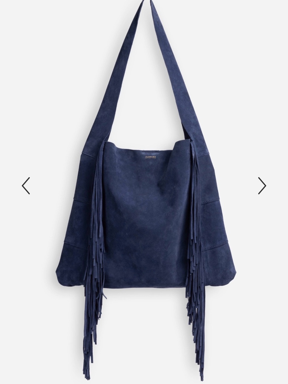 JOHNNY WAS ITALIAN SUEDE FRINGE HOBO